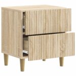 vidaXL Nočný stolík Dub sonoma 43 x 34,5 x 48 cm Kompozitné drevo – Obrázok 3