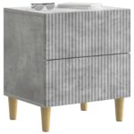 vidaXL Nočný stolík Betónovo sivá 43 x 34,5 x 48 cm Kompozitné drevo – Obrázok 2