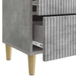 vidaXL Nočný stolík Betónovo sivá 43 x 34,5 x 48 cm Kompozitné drevo – Obrázok 8