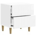 vidaXL Nočný stolík 2 pcs Biela s vysokým leskom 43 x 34,5 x 48 cm – Obrázok 4