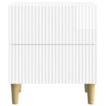 vidaXL Nočný stolík 2 pcs Biela s vysokým leskom 43 x 34,5 x 48 cm – Obrázok 5