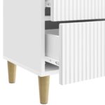 vidaXL Nočný stolík 2 pcs Biela s vysokým leskom 43 x 34,5 x 48 cm – Obrázok 9