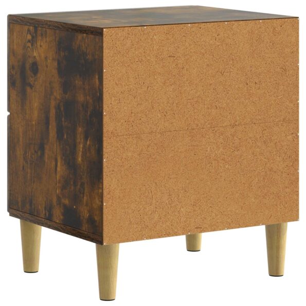 vidaXL Nočný stolík Dymový dub 43 x 34,5 x 48 cm Kompozitné drevo – Obrázok 6