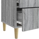 vidaXL Nočný stolík Sivá sonoma 43 x 34,5 x 48 cm Kompozitné drevo – Obrázok 8