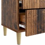 vidaXL Nočný stolík Staré drevo 43 x 34,5 x 48 cm Kompozitné drevo – Obrázok 8
