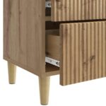 vidaXL Nočný stolík so zásuvkou 2 pcs Dub artisan 43 x 34,5 x 48 cm – Obrázok 9