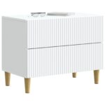vidaXL Nočný stolík Biela 62 x 34,5 x 48 cm Kompozitné drevo – Obrázok 2