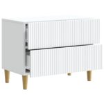 vidaXL Nočný stolík Biela 62 x 34,5 x 48 cm Kompozitné drevo – Obrázok 3