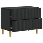 vidaXL Nočný stolík Čierna 62 x 34,5 x 48 cm Kompozitné drevo – Obrázok 3