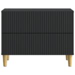 vidaXL Nočný stolík Čierna 62 x 34,5 x 48 cm Kompozitné drevo – Obrázok 4