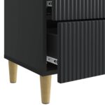 vidaXL Nočný stolík Čierna 62 x 34,5 x 48 cm Kompozitné drevo – Obrázok 8