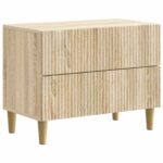 vidaXL Nočný stolík Dub sonoma 62 x 34,5 x 48 cm Kompozitné drevo
