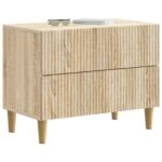 vidaXL Nočný stolík Dub sonoma 62 x 34,5 x 48 cm Kompozitné drevo – Obrázok 2