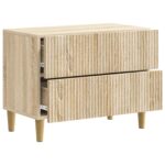 vidaXL Nočný stolík Dub sonoma 62 x 34,5 x 48 cm Kompozitné drevo – Obrázok 3