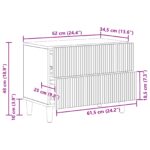 vidaXL Nočný stolík Biela s vysokým leskom 62 x 34,5 x 48 cm – Obrázok 10