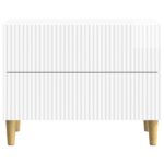 vidaXL Nočný stolík Biela s vysokým leskom 62 x 34,5 x 48 cm – Obrázok 4