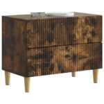 vidaXL Nočný stolík Dymový dub 62 x 34,5 x 48 cm Kompozitné drevo – Obrázok 2