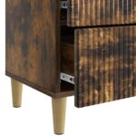 vidaXL Nočný stolík Dymový dub 62 x 34,5 x 48 cm Kompozitné drevo – Obrázok 8