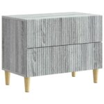 vidaXL Nočný stolík Sivá sonoma 62 x 34,5 x 48 cm Kompozitné drevo