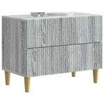 vidaXL Nočný stolík Sivá sonoma 62 x 34,5 x 48 cm Kompozitné drevo – Obrázok 2