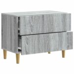 vidaXL Nočný stolík Sivá sonoma 62 x 34,5 x 48 cm Kompozitné drevo – Obrázok 3