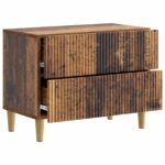 vidaXL Nočný stolík Staré drevo 62 x 34,5 x 48 cm Kompozitné drevo – Obrázok 3