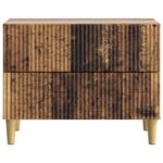 vidaXL Nočný stolík Staré drevo 62 x 34,5 x 48 cm Kompozitné drevo – Obrázok 4