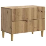 vidaXL Nočný stolík Dub artisan 62 x 34,5 x 48 cm Kompozitné drevo