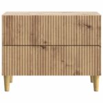 vidaXL Nočný stolík Dub artisan 62 x 34,5 x 48 cm Kompozitné drevo – Obrázok 4