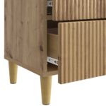 vidaXL Nočný stolík Dub artisan 62 x 34,5 x 48 cm Kompozitné drevo – Obrázok 8