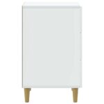 vidaXL Nočný stolík Biela 43 x 41 x 66,5 cm Kompozitné drevo – Obrázok 5