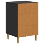 vidaXL Nočný stolík Čierna 43 x 41 x 66,5 cm Kompozitné drevo – Obrázok 6