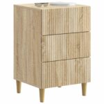 vidaXL Nočný stolík Dub sonoma 43 x 41 x 66,5 cm Kompozitné drevo – Obrázok 2