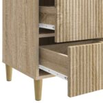 vidaXL Nočný stolík Dub sonoma 43 x 41 x 66,5 cm Kompozitné drevo – Obrázok 8