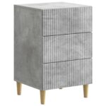 vidaXL Nočný stolík Betónovo sivá 43 x 41 x 66,5 cm Kompozitné drevo