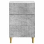 vidaXL Nočný stolík Betónovo sivá 43 x 41 x 66,5 cm Kompozitné drevo – Obrázok 4