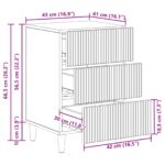 vidaXL Nočný stolík Dymový dub 43 x 41 x 66,5 cm Kompozitné drevo – Obrázok 9