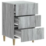 vidaXL Nočný stolík Sivá sonoma 43 x 41 x 66,5 cm Kompozitné drevo – Obrázok 3