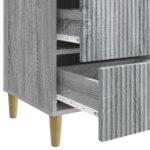 vidaXL Nočný stolík Sivá sonoma 43 x 41 x 66,5 cm Kompozitné drevo – Obrázok 8