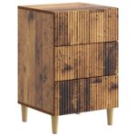 vidaXL Nočný stolík Staré drevo 43 x 41 x 66,5 cm Kompozitné drevo