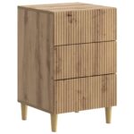 vidaXL Nočný stolík Dub artisan 43 x 41 x 66,5 cm Kompozitné drevo