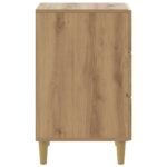 vidaXL Nočný stolík Dub artisan 43 x 41 x 66,5 cm Kompozitné drevo – Obrázok 5