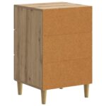 vidaXL Nočný stolík Dub artisan 43 x 41 x 66,5 cm Kompozitné drevo – Obrázok 6
