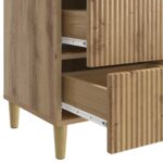 vidaXL Nočný stolík Dub artisan 43 x 41 x 66,5 cm Kompozitné drevo – Obrázok 8