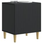 vidaXL Nočný stolík 2 pcs Čierna 43 x 34,5 x 50 cm Kompozitné drevo – Obrázok 2