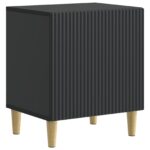 vidaXL Nočný stolík 2 pcs Čierna 43 x 34,5 x 50 cm Kompozitné drevo – Obrázok 3