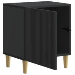vidaXL Nočný stolík 2 pcs Čierna 43 x 34,5 x 50 cm Kompozitné drevo – Obrázok 4