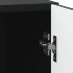 vidaXL Nočný stolík 2 pcs Čierna 43 x 34,5 x 50 cm Kompozitné drevo – Obrázok 9