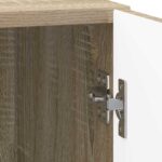 vidaXL Nočný stolík Dub sonoma 43 x 34,5 x 50 cm Kompozitné drevo – Obrázok 8