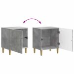 vidaXL Nočný stolík 2 pcs Betónovo sivá 43 x 34,5 x 50 cm – Obrázok 10